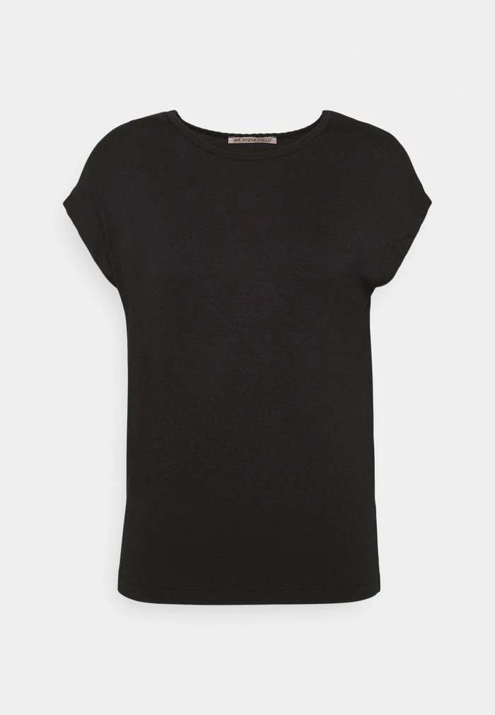 T-Shirt ANNA FIELD Anna Field Basic T-shirt Noir Femme | WJU-1080601